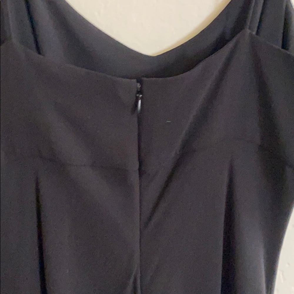 Ann Taylor black fitted 100% silk lined dress size 6 - Picture 5 of 6
